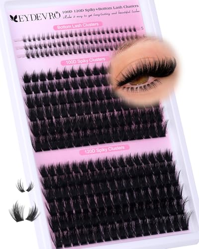 Fluffy Lash Clusters with Bottom Lashes – Volume D Curl 10-20mm