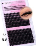 Fluffy Lash Clusters with Bottom Lashes – Volume D Curl 10-20mm