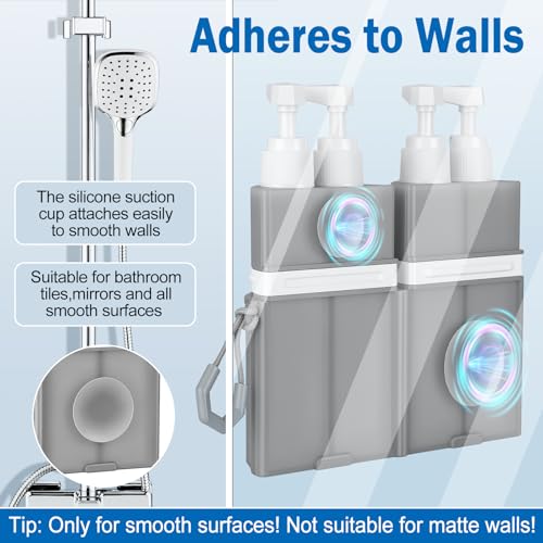 SelfTek 4-in-1 Travel Dispenser Bottle Set - 55ml Leak-Proof Containers