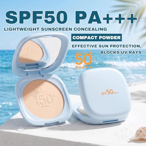 SPF 50 Face Powder Foundation - Oil Control Setting Powder