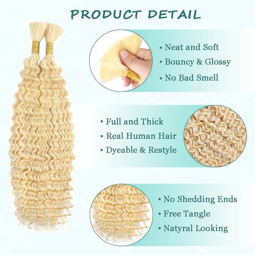 Blonde Boho Braiding Hair - 110g 22 Inch 2 Bundles #613
