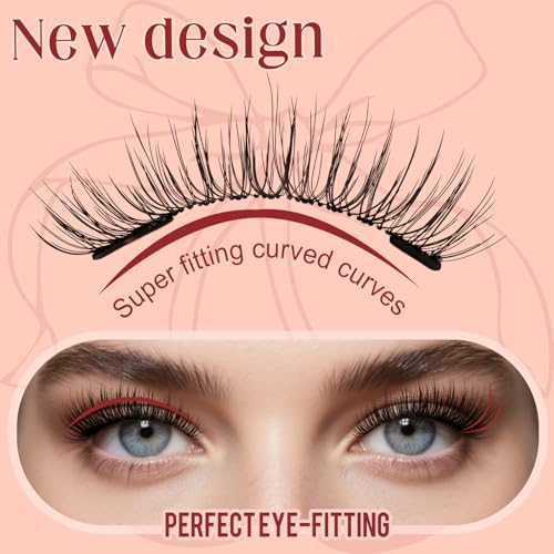 Magnetic Eyelashes with Applicator - Natural Reusable Lashes