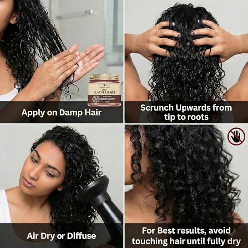 Organic Netra Flaxseed Gel with Vitamin E for Hair & Skin 7.05 oz