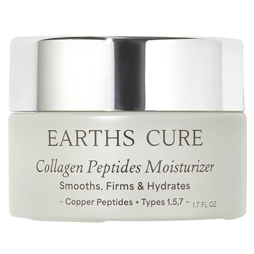 EarthsCure Nano Peptide Moisturizer for Face (2oz) - Natural Cream to Hydrate and Smooth. Contains Nano Peptides, Anti-Oxidants & Hyaluronic Acid to Lift and Plump. For Sensitive Skin.