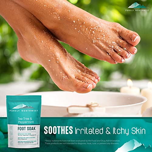 Tea Tree Peppermint Foot Soak with Epsom Salt - 1 lb