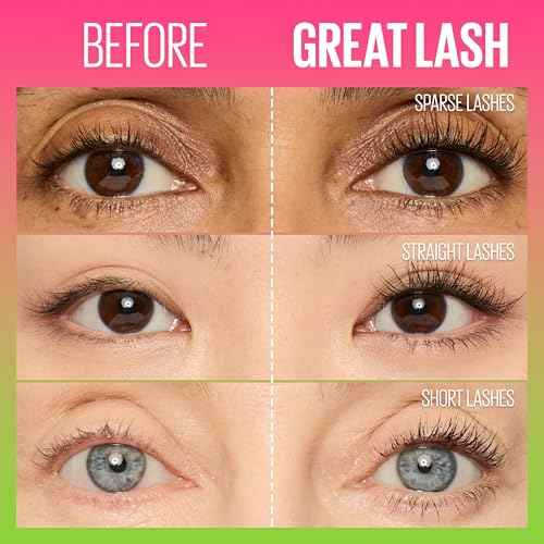 Maybelline Lash Sensational Holiday Mascara Makeup Kit, Includes Mini Sky High, Firework and Great Lash Mascara, 1 Makeup Gift Set