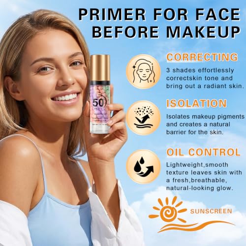 3-in-1 Color Correcting Primer SPF 50 with Oil Control