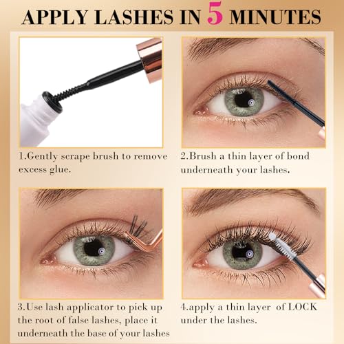 360 PCS Individual Cluster Lashes C Curl 0.07D 9-16mm MIX 30D DIY Eyelash Extensions Reusable False Lashes Long Faux Mink Eyelash Clusters Extensions