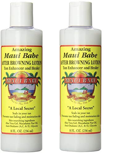 Maui Babe After Browning Tan Extender 8oz - 2 Pack | Moisturizing After Sun Lotion