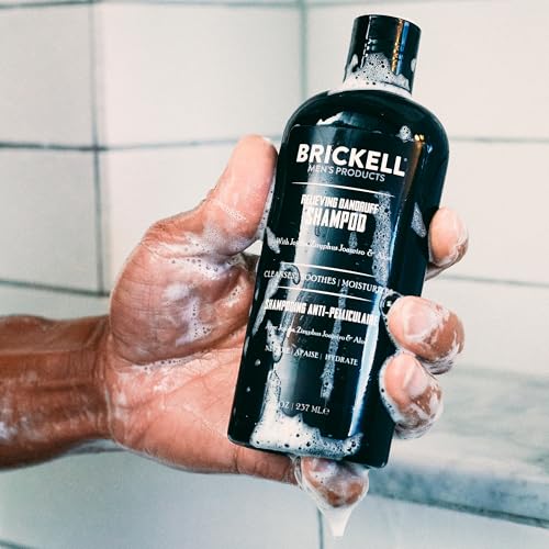 Brickell Men¡¯s Daily Relieving Hair Care Routine, Dandruff Shampoo and Conditioner Set For Men, All Natural and Organic, Scented