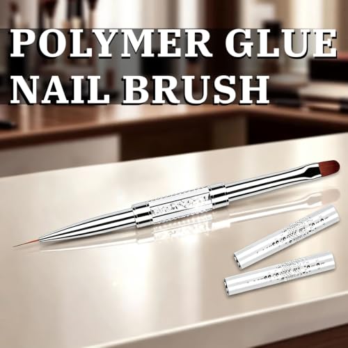 Starfa Dual-Ended Builder Gel Brush & 11mm Nail Art Liner Brush
