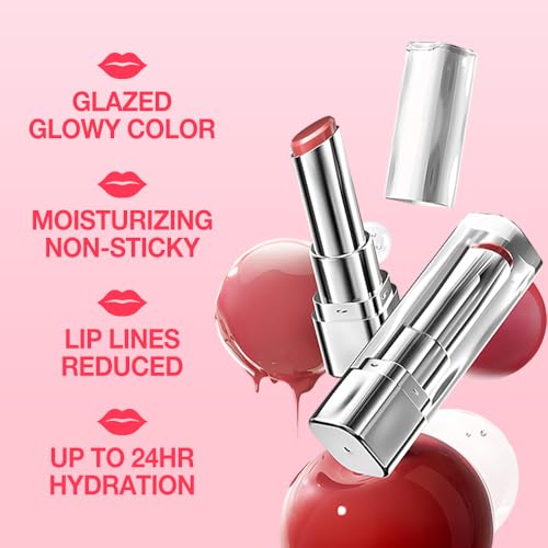 Tinted Lip Balm Duo - Moisturizing Sheer Hydrating Lip Color Set
