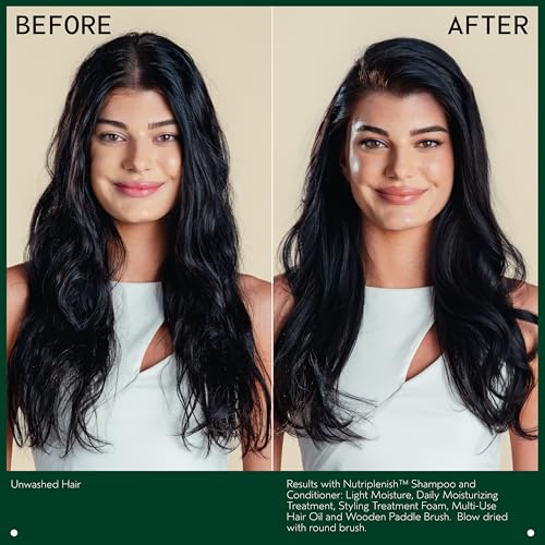 Aveda Nutriplenish Light Moisture Shampoo & Conditioner Duo | for Normal to Dry Hair | Organic Pomegranate Oil, Coconut Oil, Mango Butter | Travel Size