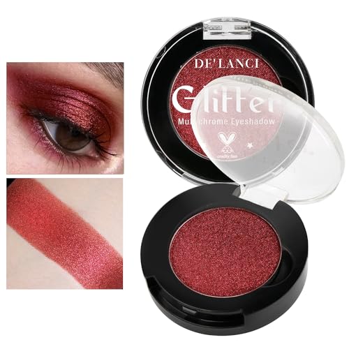 Afflano Single Red Eyeshadow Palette - Duo Chrome Shimmer