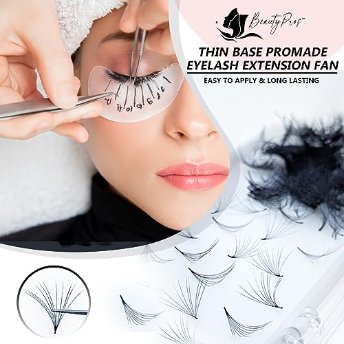 Professional Faux Mink Lash Extensions 500 Loose Fans 8-17mm