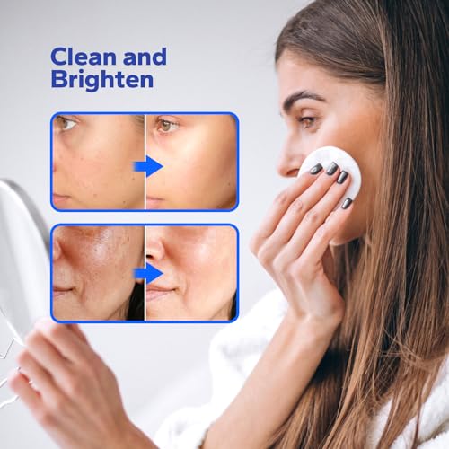 Glycolic Acid Resurfacing Pads (60 Count), 10% Ultra Pure + 2% Salicylic Acid, Exfoliating Peel Pads for Face, Effective Chemical Peel, Radiant Skin Renewal