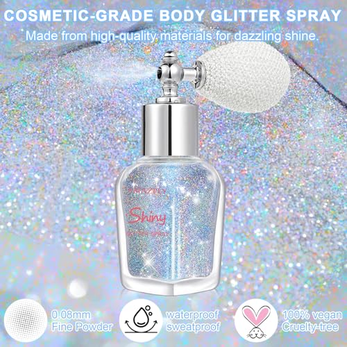 Glitter Body Highlighter Spray - Shimmering Powder Makeup