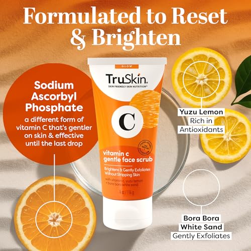 TruSkin Vitamin C Brightening Face Scrub, 4 fl oz