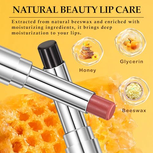 Honey Noir Lipstick Set - 2PCS Moisturizing Lip Balm for All Skin Tones