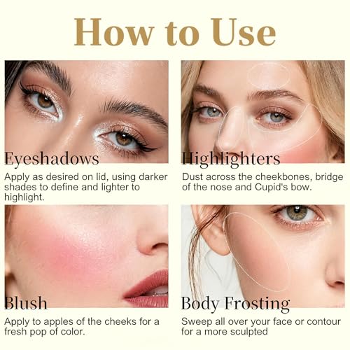 All-in-One Baked Makeup Palette – 6 Eyeshadows, Blush, Bronzer & Highlighter