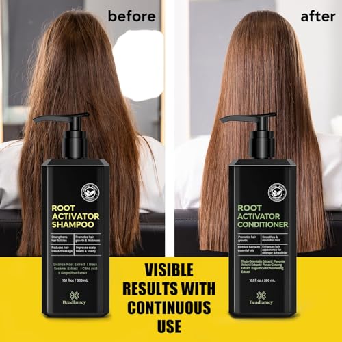 Root Activator Hair Growth Shampoo & Conditioner Set for Men