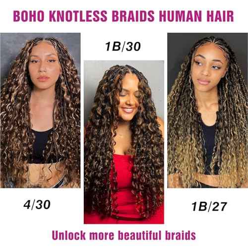 1B/30 Highlight Bronze Human Braiding Hair Deep Wave Bulk£¬Black and Gold No Weft Curly Braiding Hair Extensions for Boho Braids Wet and Wavy Braiding Human Hair Bundles(20inch,1B/30,100g)