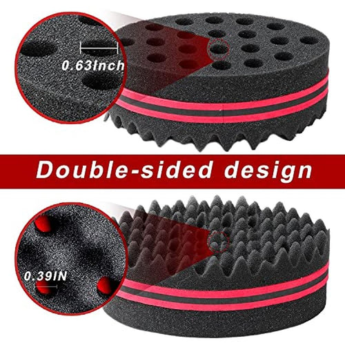 3Pcs Hair Styling Set for All - Curl Brush, Twist Sponge for Textured Hair with Metal Pick