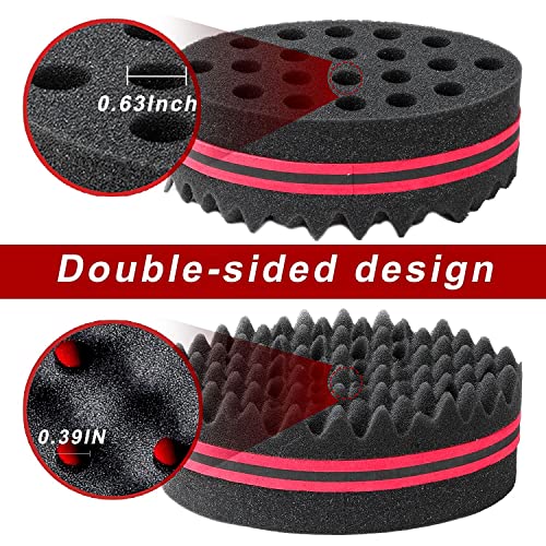 Hair Styling Set: 2 Curl Sponges & Metal Afro Pick