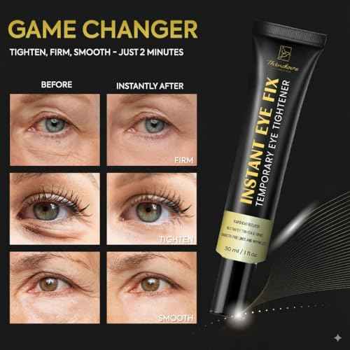 Instant Firm Temporary Eye Tightener: Reduces Eye Bags, Puffiness, Smooths Wrinkles, Fine Lines ? Anti-Aging Formula,Temporarily Firms, Lifts & Smooths Under Eye & Face Area ? 1 oz
