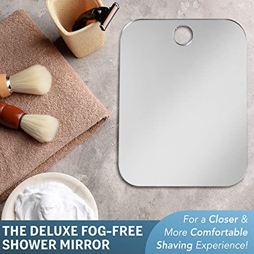 Fogless Shower Shaving Mirror with Handheld Option