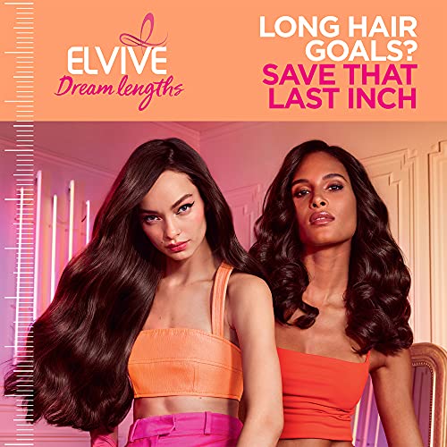 L'Oreal Paris Elvive Dream Lengths Restoring Shampoo with Fine Castor Oil and Vitamins B3 and B5 for Long, Damaged Hair, Visibly Repairs Damage Without Weighdown With System, 12.6 Fl; Oz