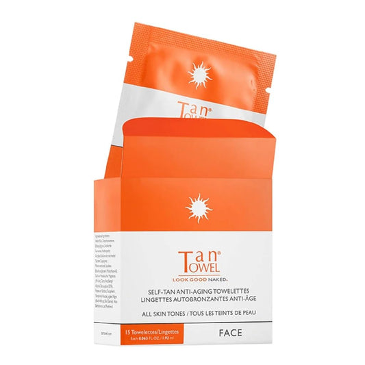 TanTowel Face Tan Towelettes - 15 Pack, All, 15 Count (Pack of 1)