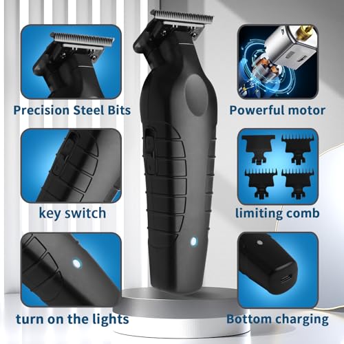 2299 Hair Clipper Beard Trimmer for Men, Cordless Professional Barber Hair Cutting Trimming kit,USB Rechargeable