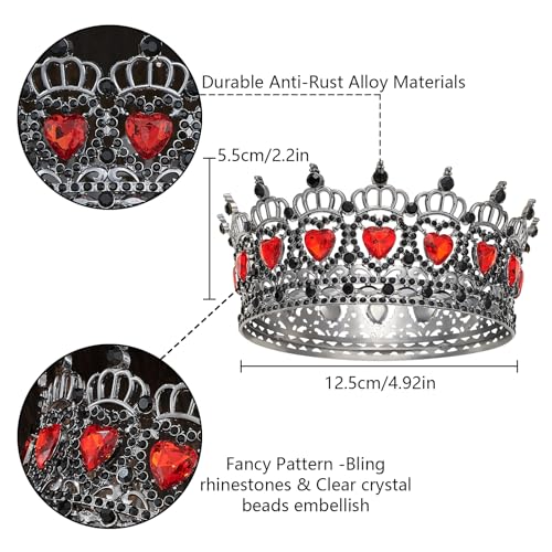 Queen Crown Tiaras for Women and Princess Bridal Hair Accessories