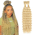 613 Blonde Braiding Hair 26" Deep Wave Human Hair Bundle