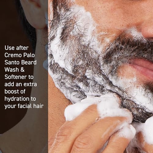 Cremo Palo Santo Beard Deep Conditioner For Men, Helps Soften Dry, Coarse Facial Hair with Powerful Moisturizers, 6 Fl Oz