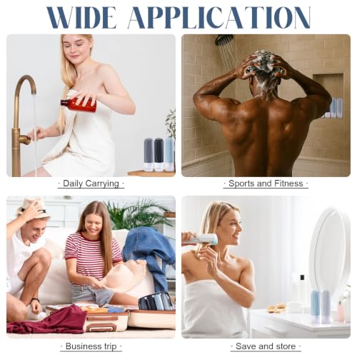3oz TSA Approved Travel Bottles - Leak-Proof Silicone Set