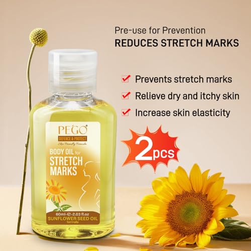 Pregnancy Stretch Mark Oil - Cocoa Butter & Vitamin E, 4.06oz