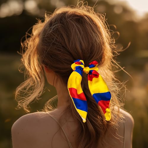 Colombia Flag Hair Accessory Set for Women - 4 Pieces