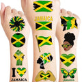 96 PCS Jamaica Flag Temporary Tattoos - Party Favors