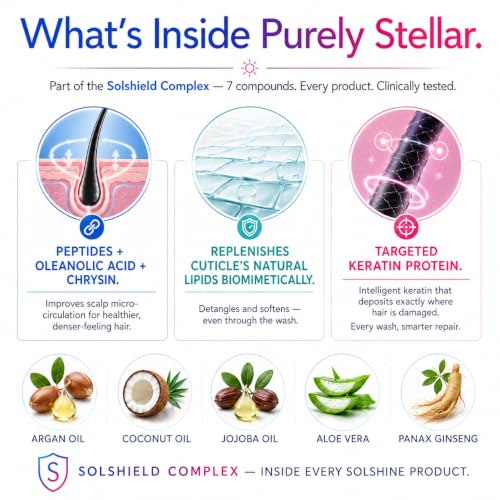 Solshine Purely Stellar Salt- & Sulfate-Free Shampoo - Lightweight Clarifying Cleanser