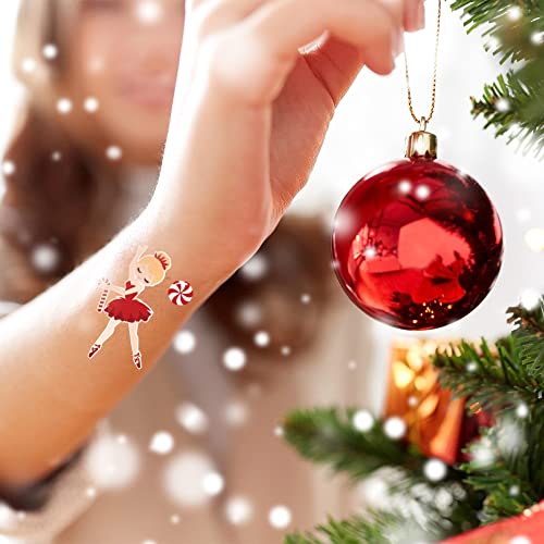 Nutcracker Temporary Tattoos - 39 Pack Christmas Party