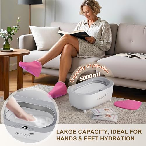 Achzzy Paraffin Wax Machine for Hands and Feet - 5000ml Wax Warmer Kit