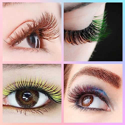 TDANCE Colorful Lash Extensions Mixed 8-15mm D Curl Tray