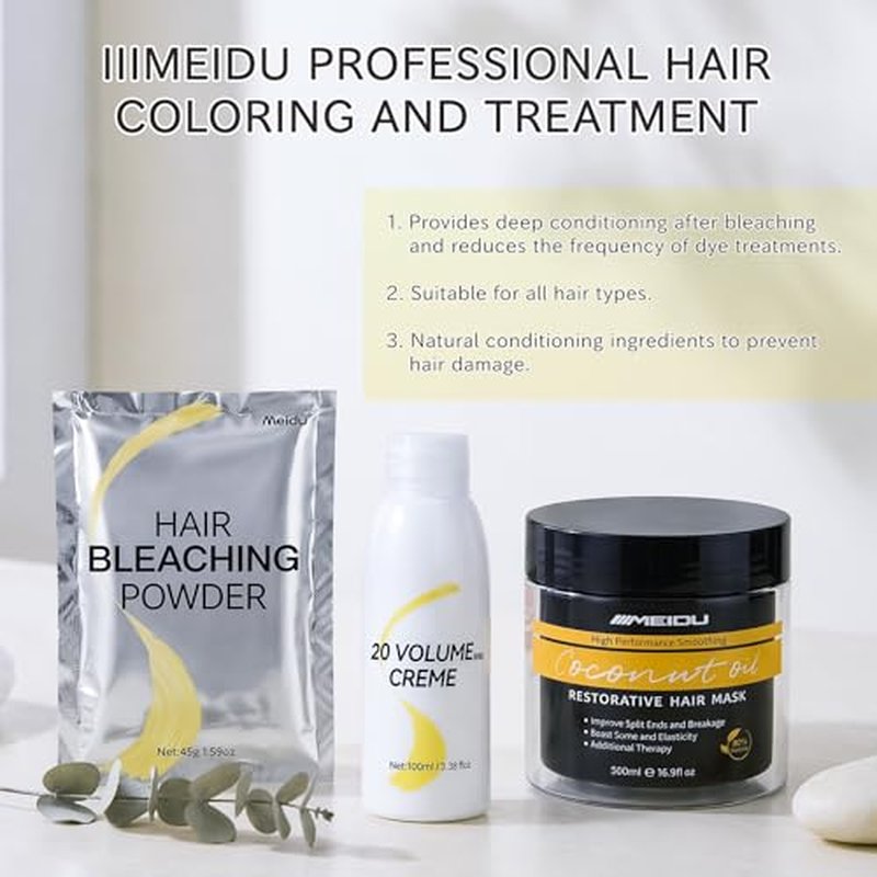 20 Volume Hair Bleach Developer - Non-Damaging Cream Peroxide 3.5 Fl Oz