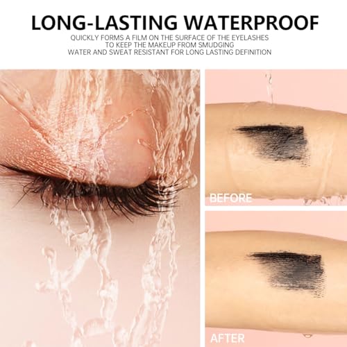 4D Silk Fiber Lash Mascara - Waterproof & Volumizing (4 Pack)