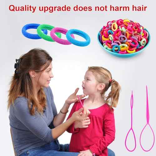 360 Pcs Baby Hair Ties, Small No Damage Elastic Hair Bands for Toddlers, Little Girls and Kids, Soft Ponytail Holders, Baby Hair Accessories(20 Colors)