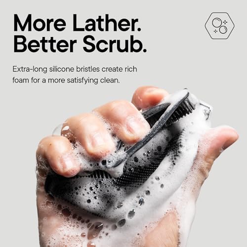 TOOLETRIES Silicone Body Scrubber 2.0 Charcoal