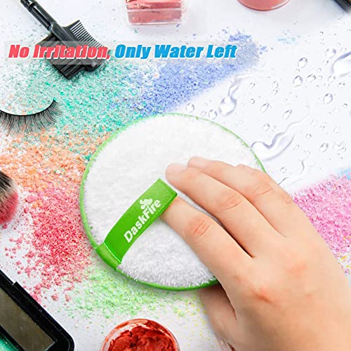 Reusable Makeup Remover Pads, Facial Make Up Removal Wipes, Washable Face Cleaning Cloths, Hypoallergenic for Mascara, Eye Shadow, Lipstick, Foundation -3 pcs, 4.5" Dia