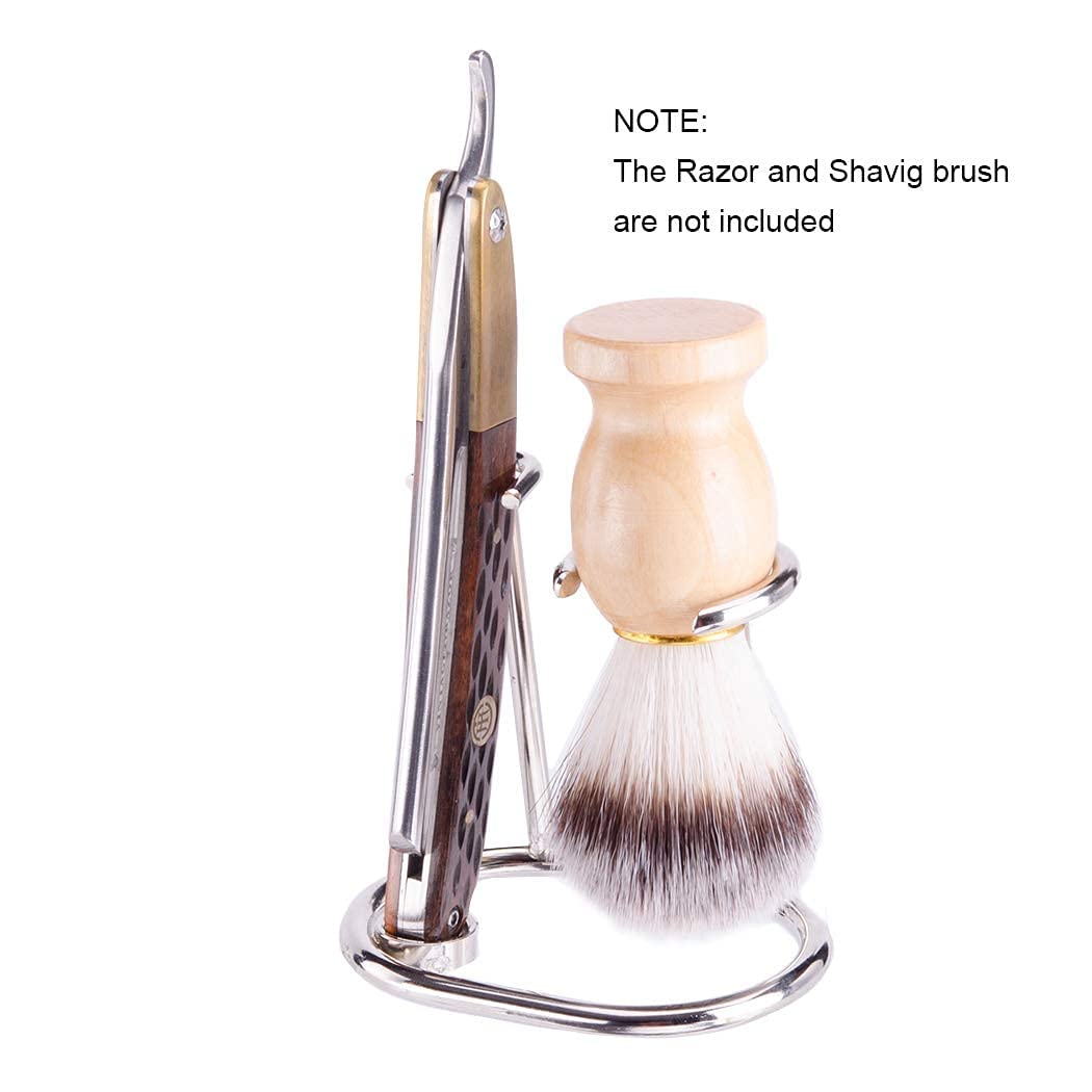 Shaving Razor and Brush Stand Universal Holder for Safety Razor and Straight Razor Storage Shave Brush Holder